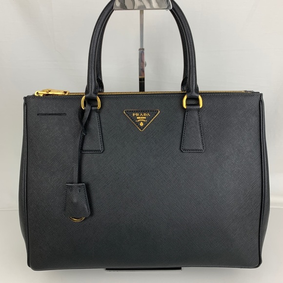 Prada Handbags - New Prada Saffiano Lux Medium Double Zip Tote